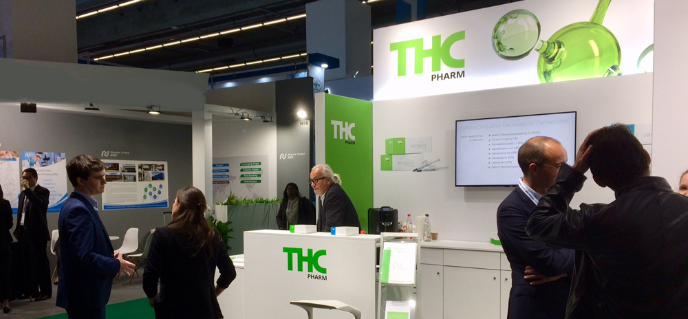 THC Pharm auf der Messe, Logo, Corporate Design Morling